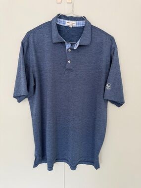 PETER MILLAR Summer Comfort Stretch Jersey Performance Blue Polo MS19EK29S